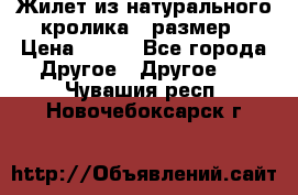 Жилет из натурального кролика,44размер › Цена ­ 500 - Все города Другое » Другое   . Чувашия респ.,Новочебоксарск г.